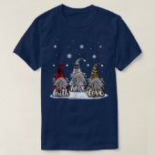 Kerstmis met de liefdeshoop Gnome Red Leopard Pset T-shirt (Design voorkant)
