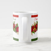 Kerstmis met de naam Red & Green Serious Coffee Grote Koffiekop (Achterkant)