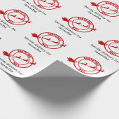 Kerstmis met de Noordpool Santa Mail Cadeaupapier (Hoek)