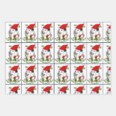 Kerstmis met de paardenkerst inpakpapier vel (Voorkant 2)