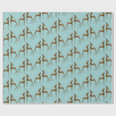 Kerstmis met de rode neus Reindeer Cadeaupapier (Vlak)