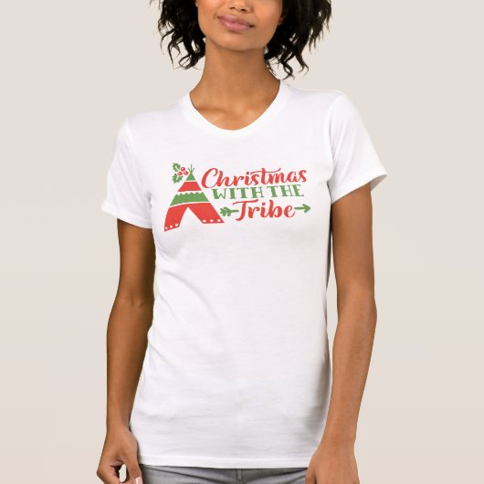 Kerstmis Met De Stam Vrouwen T-Shirt (Voorkant)