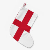 Kerstmis met de vlag van Engeland Kleine Kerstsok (Voorkant (Hangend))