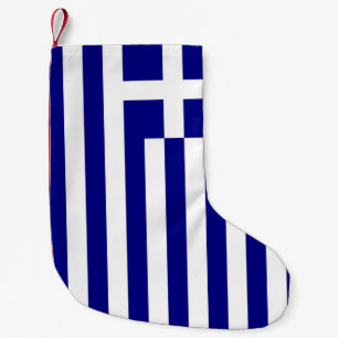 Kerstmis met de vlag van Griekenland Kleine Kerstsok