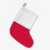 Kerstmis met de vlag van Polen Kleine Kerstsok (Voorkant (Hangend))