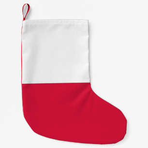 Kerstmis met de vlag van Polen Kleine Kerstsok