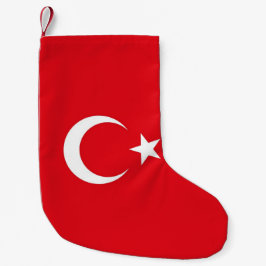 Kerstmis met de vlag van Turkije Kleine Kerstsok
