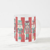 Kerstmis met de voedingskrakers matglas koffiemok (Voorkant rechts)