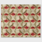  Kerstmis met de vogelpest Cadeaupapier (Vlak)