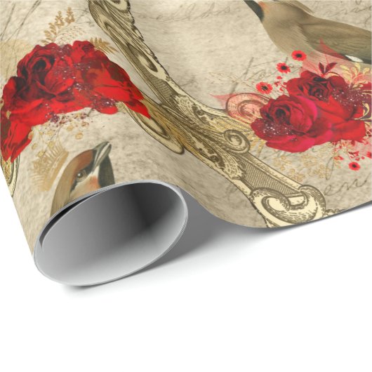 Kerstmis met de vogelpest Cadeaupapier (Rol Hoek)