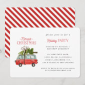 Kerstmis met de... waterverf van feestdagenkaart (Voorkant / Achterkant)