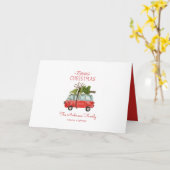 Kerstmis met de... waterverf van kaart (Gele Bloem)