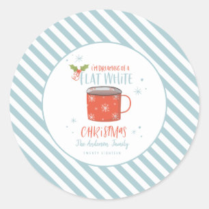 Kerstmis met de... waterverf van ronde sticker