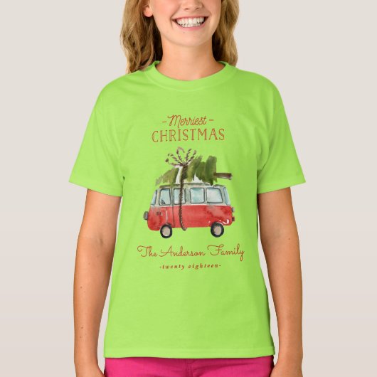 Kerstmis met de... waterverf van t-shirt (Voorkant)