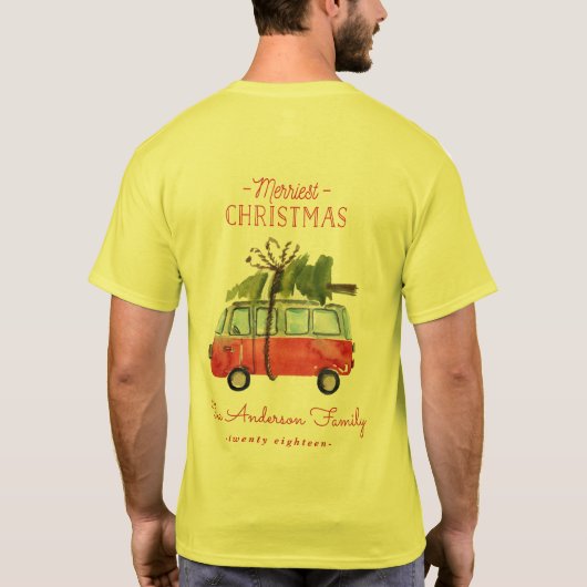 Kerstmis met de... waterverf van t-shirt (Achterkant)