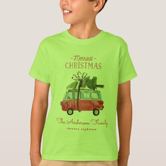 Kerstmis met de... waterverf van t-shirt (Voorkant)