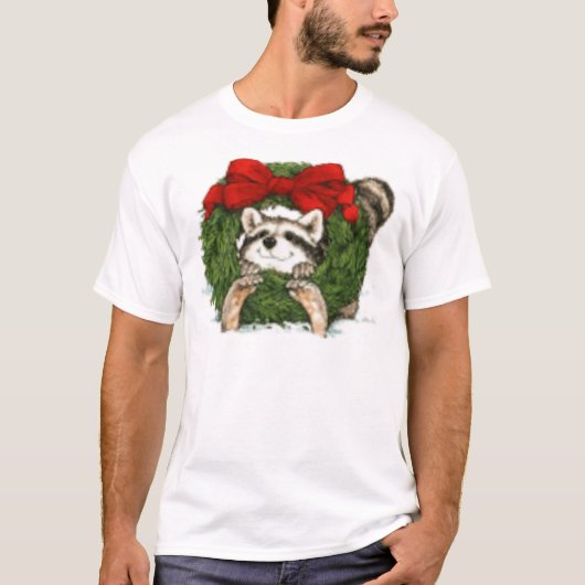 Kerstmis met deklaag en rugleuning t-shirt (Voorkant)