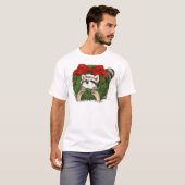 Kerstmis met deklaag en rugleuning t-shirt (Voorkant volledig)