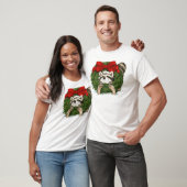 Kerstmis met deklaag en rugleuning t-shirt (Unisex)