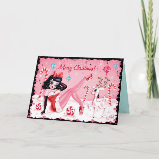 Kerstmis met Doll Cards van Miss Fluff Feestdagen Kaart