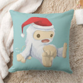 Kerstmis met Doll die een kersthat draagt Kussen (Deken)