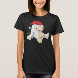 Kerstmis met Doll die een kersthat draagt T-shirt