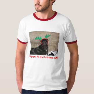 Kerstmis met dovemansoren t-shirt