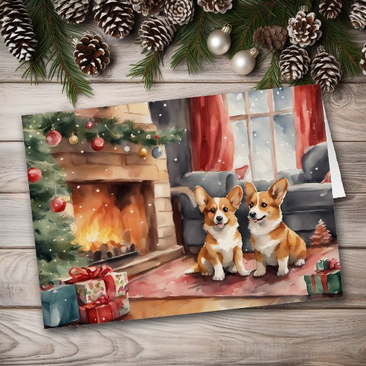 Kerstmis met Dubbele Problemen Corgi Hond