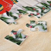 Kerstmis met Duitse herder  Legpuzzel (Zijkant)