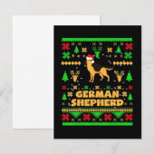 Kerstmis met Duitse herder Notitiekaartje (Voorkant / Achterkant)