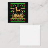 Kerstmis met Duitse herder Notitiekaartje (Voorkant / Achterkant)