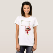 Kerstmis met een bord t-shirt (Voorkant volledig)