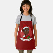 Kerstmis met een cadeau en een pet van de Kerstman Schort (Insitu)