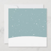 Kerstmis met een cartoon ijsbeer kaart (Achterkant)