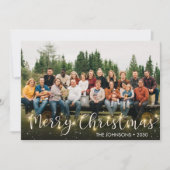 Kerstmis met een fotofeestkaart feestdagenkaart (Voorkant)