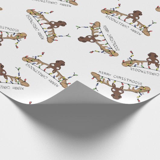 Kerstmis met een grappige feestdag cadeaupapier (Hoek)