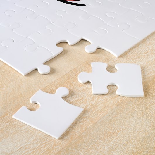 Kerstmis met een grappige feestdag legpuzzel (Zijkant)