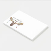 Kerstmis met een grappige feestdag post-it® notes (Schuin)