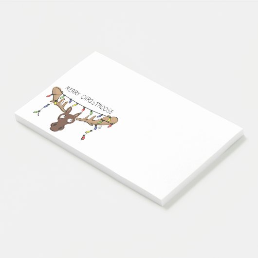 Kerstmis met een grappige feestdag post-it® notes (Schuin)