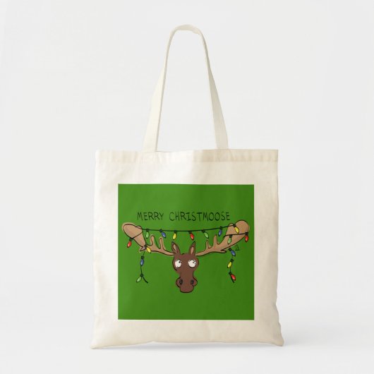 Kerstmis met een grappige feestdag tote bag (Voorkant)