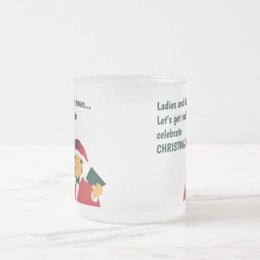 Kerstmis met een grappige mok over koffie (Center)