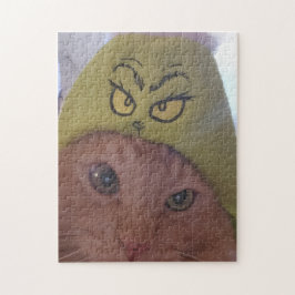 Kerstmis met een Grinchy rode kleur Legpuzzel