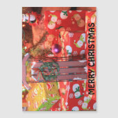 Kerstmis met een grote magneetkaart (Voorkant)