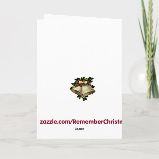 Kerstmis met een jongen met kerstboom a feestdagen kaart (Achterkant)