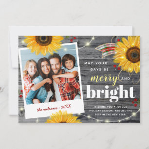 Kerstmis met een Kerstfoto van een Gezellige Famil Feestdagenkaart