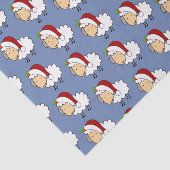 Kerstmis met een kersthat tissuepapier (Detail)