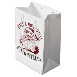Kerstmis met een Kerstkrans Vintage Medium Cadeauzakje