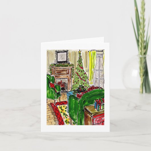 Kerstmis met een knus tintje kaart (Voorkant)