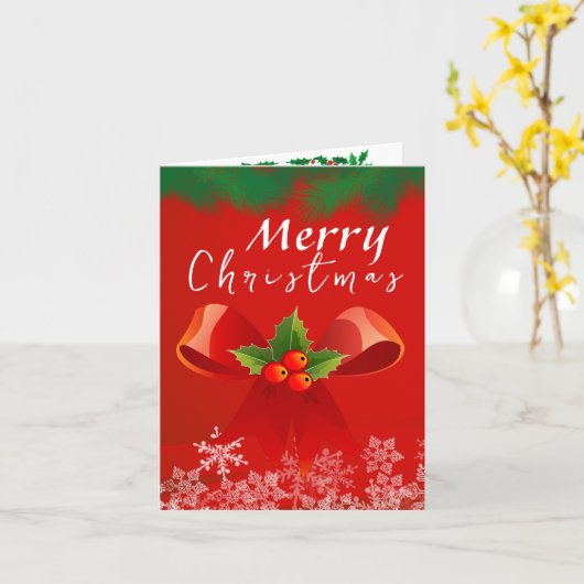 Kerstmis met een leraar kaart (Gele Bloem)