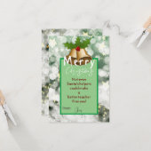 Kerstmis met een leraar kaart (Voorkant / Achterkant in situ)